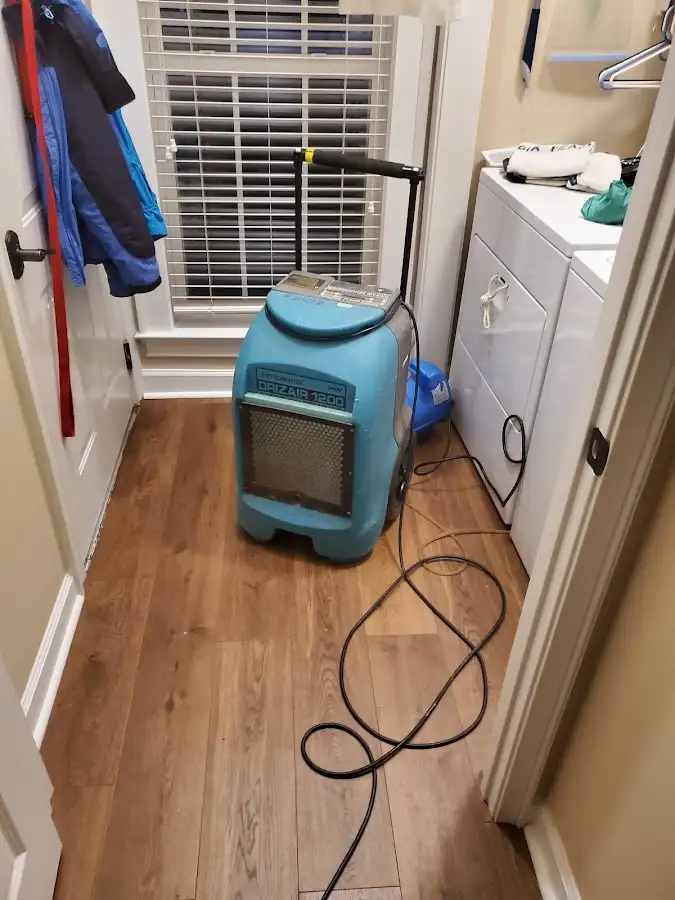 Commercial dehumidifier deployed for Flood Damage Cleanup in Zachary