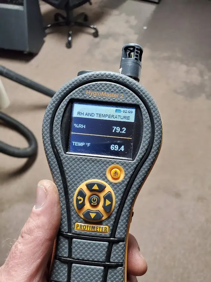 Moisture meter humidity assessment for Mold Remediation & Removal in Zachary